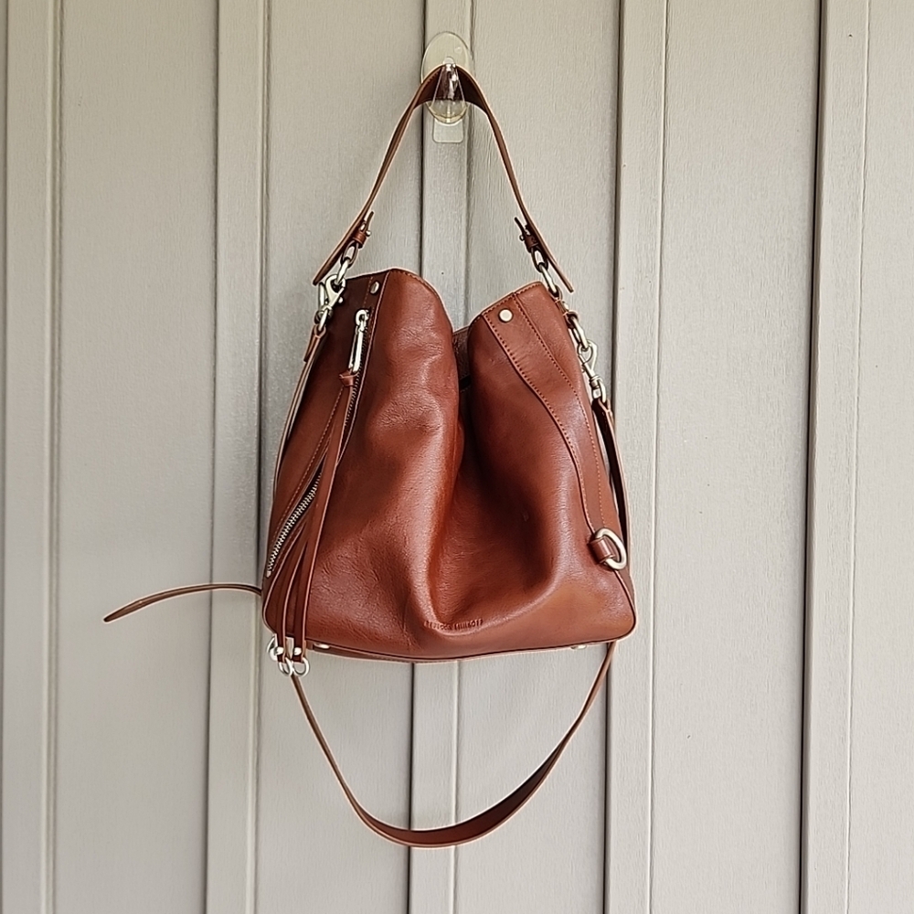 Rebecca Minkoff Brown Leather Hobo Shoulder Bag